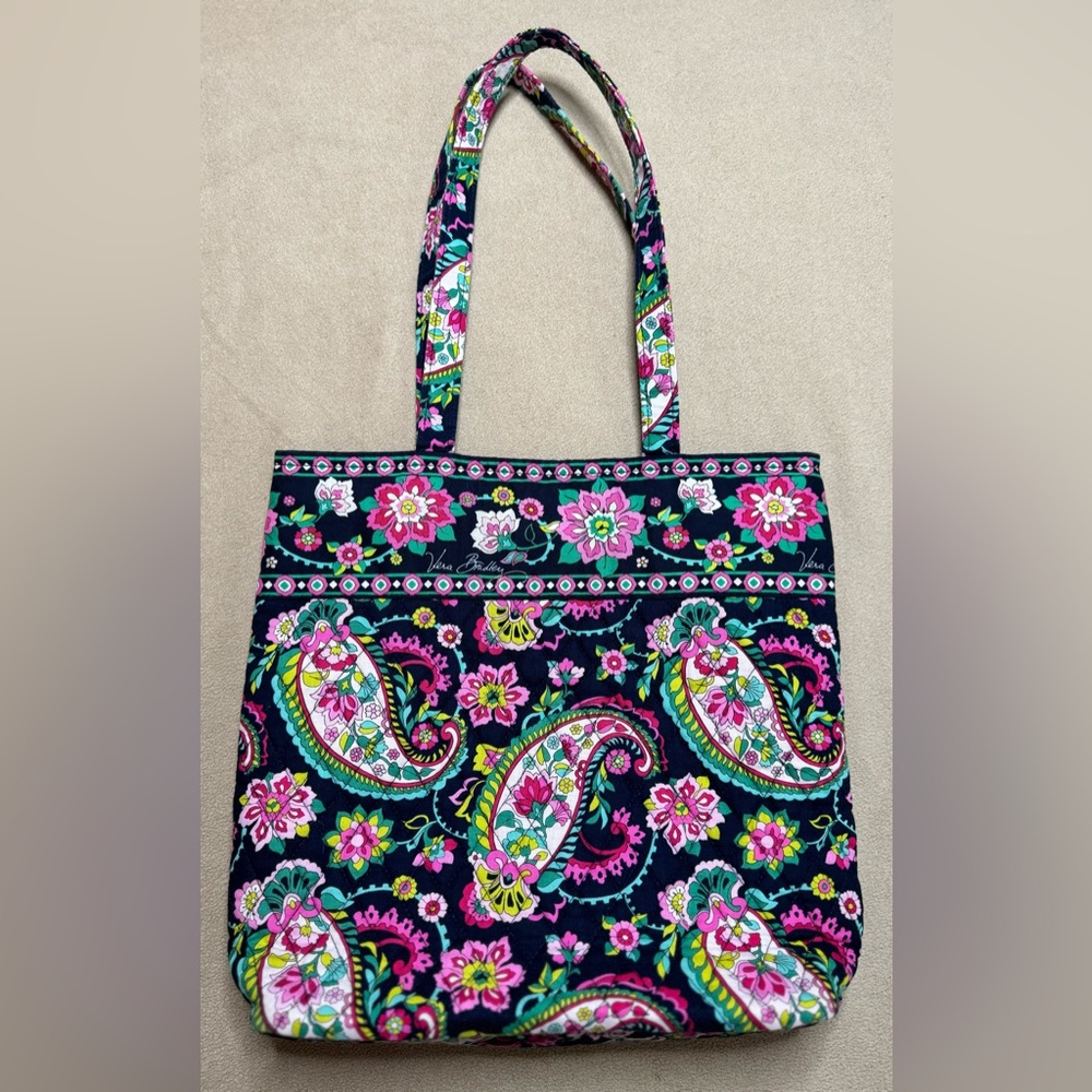 EUC Vera Bradley “Petal Paisley”  Floral Shoulder Tote